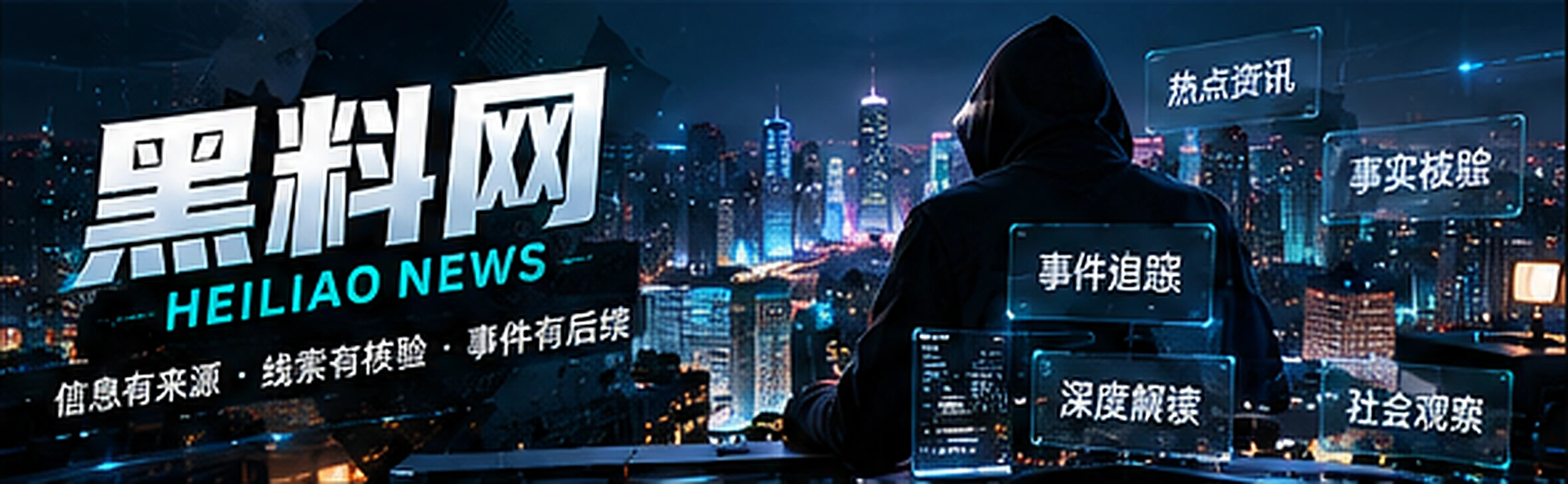 现代都市与抽象资讯场景（概念配图）