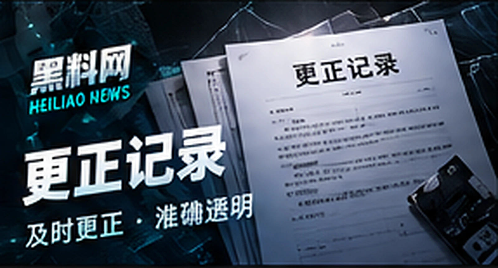 更正记录编辑概念插画（概念配图）